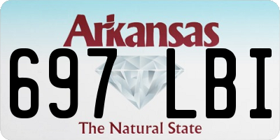 AR license plate 697LBI