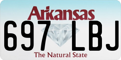 AR license plate 697LBJ