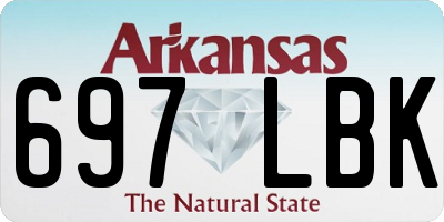 AR license plate 697LBK