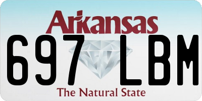 AR license plate 697LBM