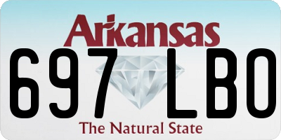 AR license plate 697LBO