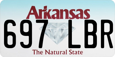 AR license plate 697LBR