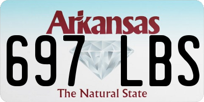 AR license plate 697LBS