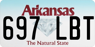 AR license plate 697LBT