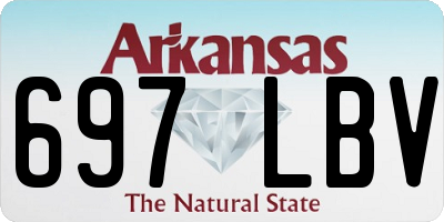 AR license plate 697LBV