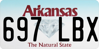 AR license plate 697LBX
