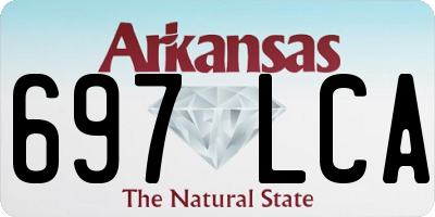 AR license plate 697LCA