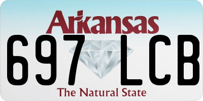 AR license plate 697LCB