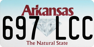 AR license plate 697LCC