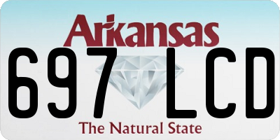 AR license plate 697LCD