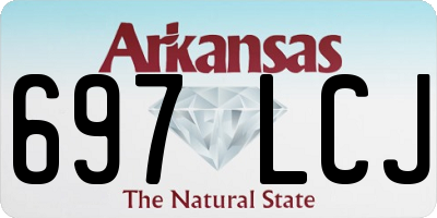 AR license plate 697LCJ