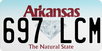 AR license plate 697LCM