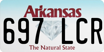 AR license plate 697LCR