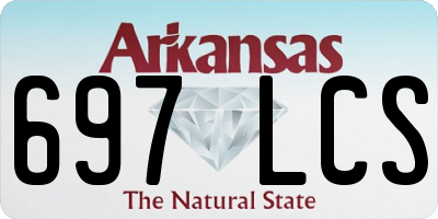 AR license plate 697LCS