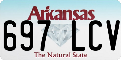 AR license plate 697LCV