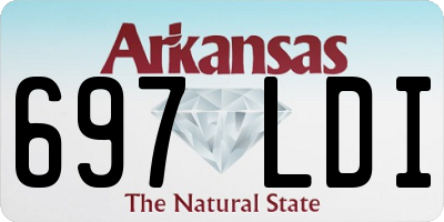 AR license plate 697LDI