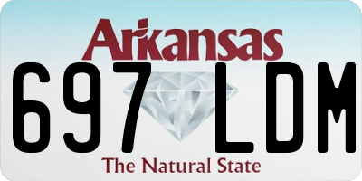 AR license plate 697LDM