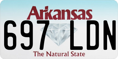 AR license plate 697LDN