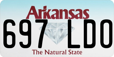 AR license plate 697LDO