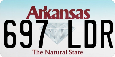 AR license plate 697LDR