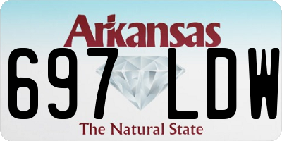 AR license plate 697LDW