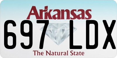 AR license plate 697LDX