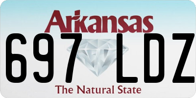 AR license plate 697LDZ