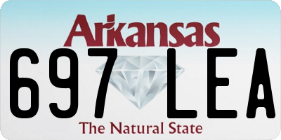 AR license plate 697LEA