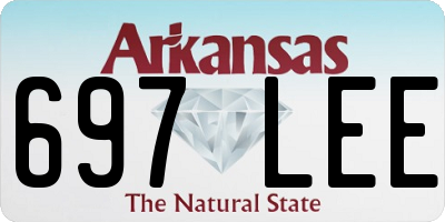 AR license plate 697LEE