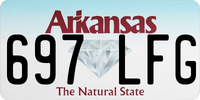 AR license plate 697LFG
