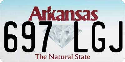 AR license plate 697LGJ