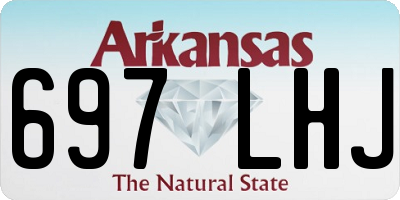 AR license plate 697LHJ