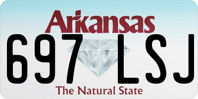 AR license plate 697LSJ