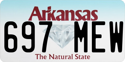 AR license plate 697MEW