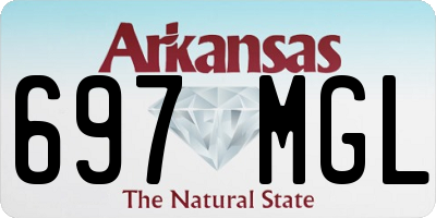 AR license plate 697MGL