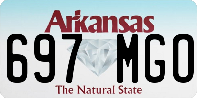 AR license plate 697MGO