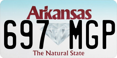 AR license plate 697MGP