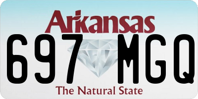 AR license plate 697MGQ