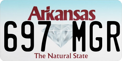 AR license plate 697MGR