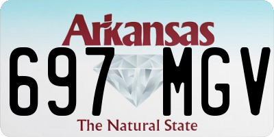 AR license plate 697MGV
