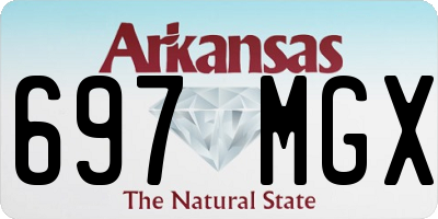 AR license plate 697MGX