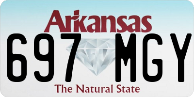 AR license plate 697MGY
