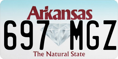 AR license plate 697MGZ
