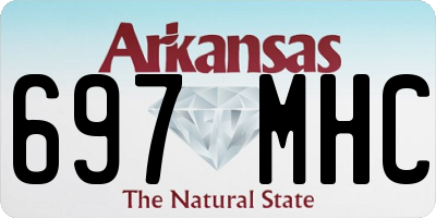 AR license plate 697MHC