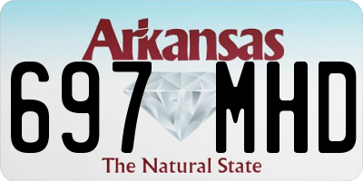 AR license plate 697MHD