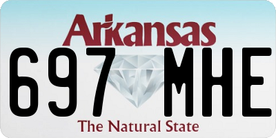 AR license plate 697MHE
