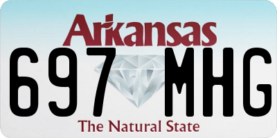 AR license plate 697MHG