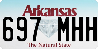 AR license plate 697MHH