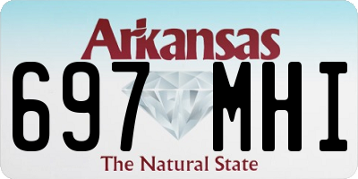 AR license plate 697MHI