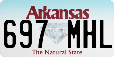 AR license plate 697MHL